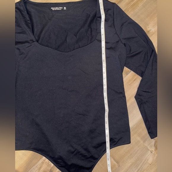 Abercrombie & Fitch Soft Matte Seamless Long Sleeve Square Neck Bodysuit XXL - Picture 4 of 6